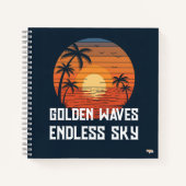 Cuaderno Golden Waves Endless Sky Notizblock (Vorderseite)