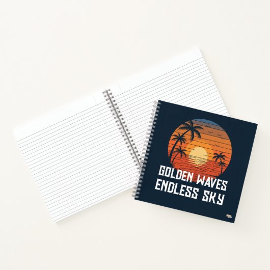 Cuaderno Golden Waves Endless Sky Notizblock (Innenseite)