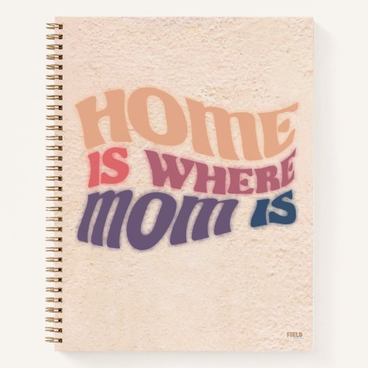 Cuaderno Home is Here Mom Is Notizblock (Vorderseite)