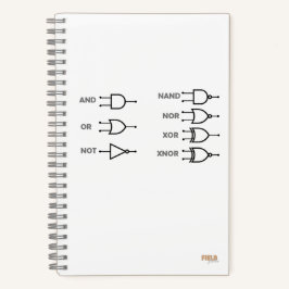 Cuaderno Logic Gates White Notizblock