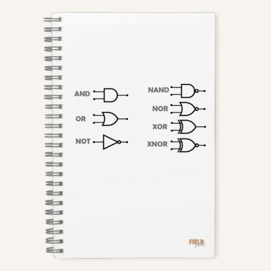 Cuaderno Logic Gates White Notizblock (Vorderseite)