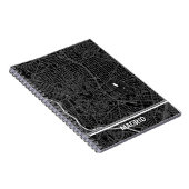 Cuaderno mapa minimalista de Madrid - Negro-blanco Notizblock (Rechte Seite)