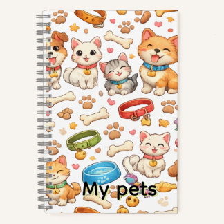 cuaderno masccotas notizblock