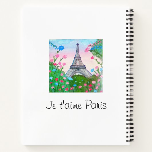Cuaderno "Paris" Notizblock (Rückseite)