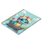 Cuaderno Personalizable con Nombre Diseño Dragon Notizblock (Linke Seite)