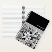 Cuaderno Professional Black & White Flowers Notizblock (Innen)