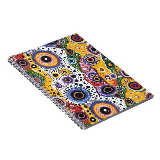 Cuaderno Psicodélico Retro Efecto Caleidoscopio Notizblock (Rechte Seite)