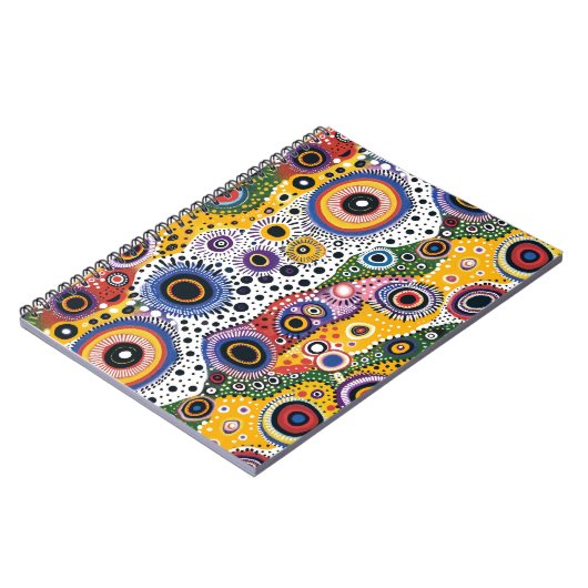 Cuaderno Psicodélico Retro Efecto Caleidoscopio Notizblock (Linke Seite)