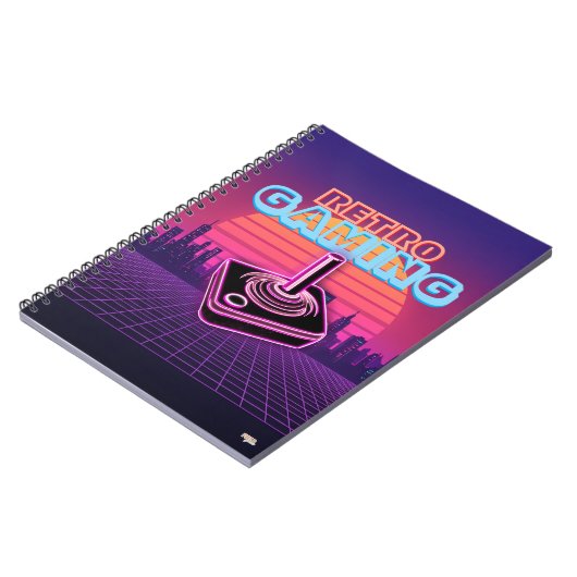 Cuaderno Retro wave Gaming Notizblock (Linke Seite)