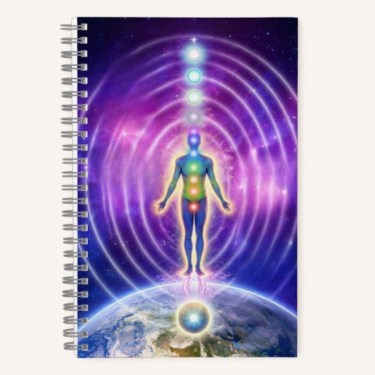 Cuaderno sistema de chakras, meditation journal notizblock (Vorderseite)