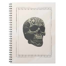 Cuaderno Skull Swirling Muster Notizblock