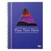 Cuaderno Sunset Beach Palm Notizblock (Vorderseite)