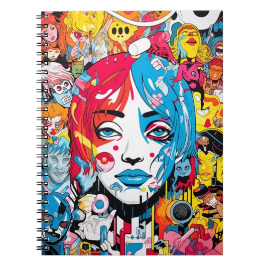 Cuaderno Terror Pop Art Notizblock (Vorderseite)