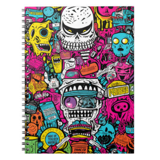Cuaderno Terror Pop Art Notizblock