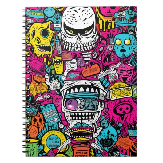Cuaderno Terror Pop Art Notizblock (Vorderseite)