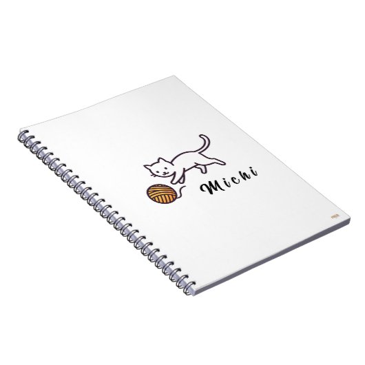 Cuaderno White Kitten Michi Notizblock (Rechte Seite)