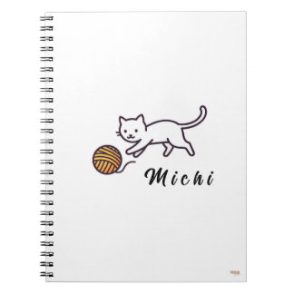 Cuaderno White Kitten Michi Notizblock