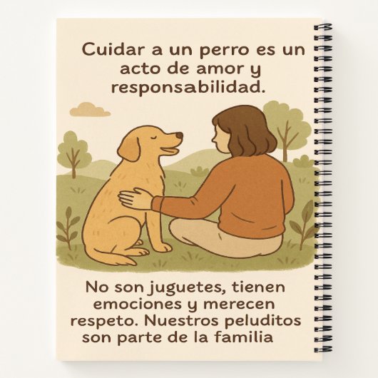 CuadernoPeluditos Notizblock (Rückseite)