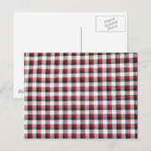 Cuadrille Rot Weiß und Schwarz Stil Postkarte (Vorne/Hinten)