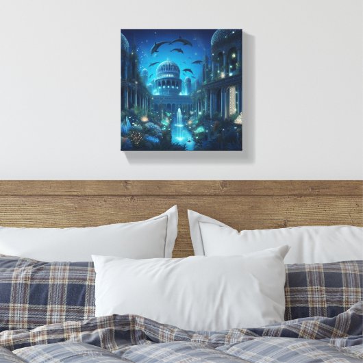 Cuadro Atlantis Leinwanddruck (Insitu (Schlafzimmer))
