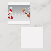 cuadro navidad quadratische visitenkarte (Vorne/Hinten)