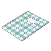 cuadros azules y verdes notizblock (Linke Seite)