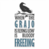 Cuando el grajo vuela bajo aufkleber (Vorderseite)