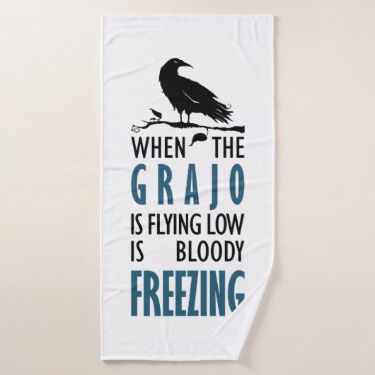 Cuando el grajo vuela bajo badehandtuch (Badehandtuch)