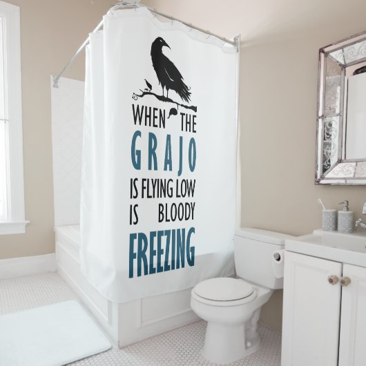 Cuando el grajo vuela bajo duschvorhang (Beispiel)