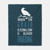 Cuando el grajo vuela bajo fleecedecke (Vorderseite)