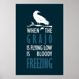 Cuando el grajo vuela bajo poster