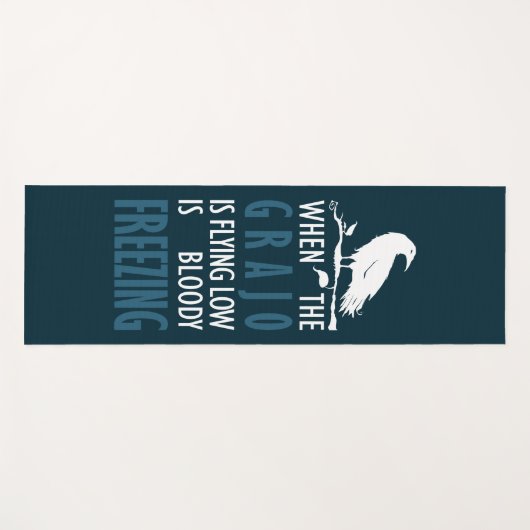 Cuando el grajo vuela bajo yogamatte (Vorderseite (Horizontal))