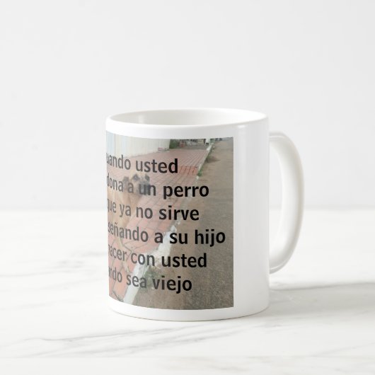 Cuando ustona el perro kaffeetasse (VorderseiteRechts)