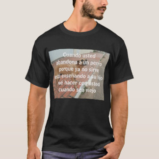 Cuando verlassen ein un perro T-Shirt