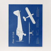 Cub Airplane - Airplane Blueprint Plans ABD Puzzle (Vertikal)