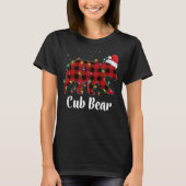 Cub Bear Buffalo Red Kariert Matching Family Chris T-Shirt (Vorderseite)