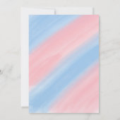 Cub Bear Polar Bär Thema Winter Gender Reveal Einladung (Rückseite)