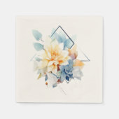 Cub-Flower: Personalized Wedding Napkins Serviette (Vorderseite)