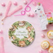 Cub Forest Animals Baby Boy Dusche Pappteller (Party)