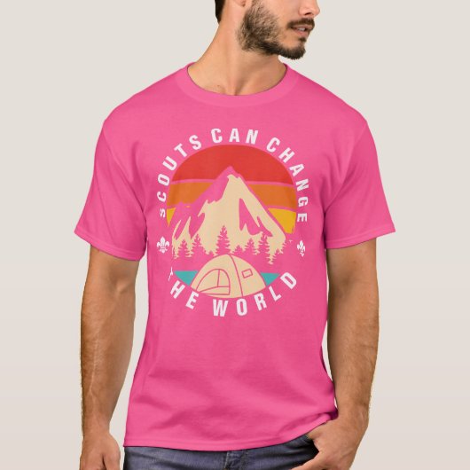 Cub Scouting Mountain Camp Outdoor Camping Wandern T-Shirt (Vorderseite)