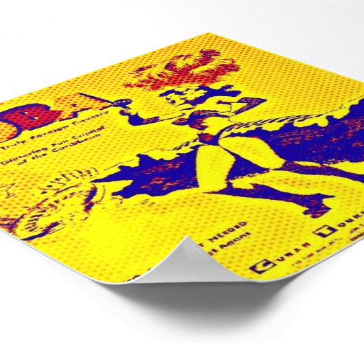 Cuba 1950er Jahre Print Poster (Ecke)