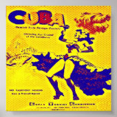Cuba 1950er Jahre Print Poster (Vorne)