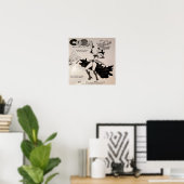 Cuba 1950er Jahre Schwarz-Weiß-Print Poster (Heimbüro)