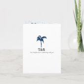 Cuba Blue Passport Wedding Save the Date Einladung (Rückseite)