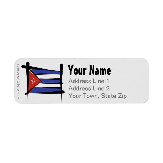 Cuba Brush Flag (Vorne)