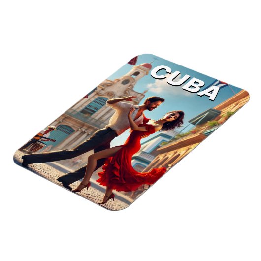 Cuba Cha Cha Dancers Magnet (Linke Seite)