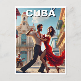Cuba Cha Cha Dancers Postkarte