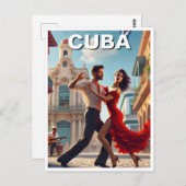 Cuba Cha Cha Dancers Postkarte (Vorne/Hinten)