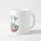 Cuba Classic Car Logo Jumbo-Tasse (Vorderseite Rechts)