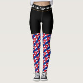Cuba & Cuban Flag Fashion, Reise-/Sportfan Leggings (Vorderseite)